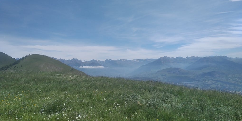 Vue sur les Alpes